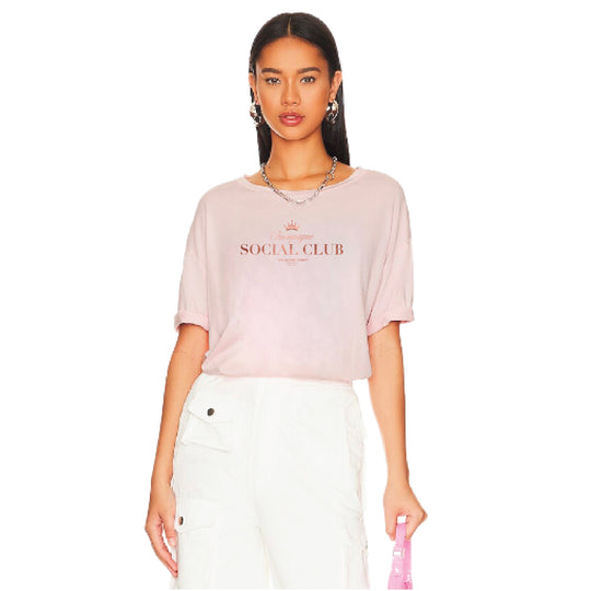 Champagne Social Club - Oversized Tee - Blush Pink - The Laundry Room