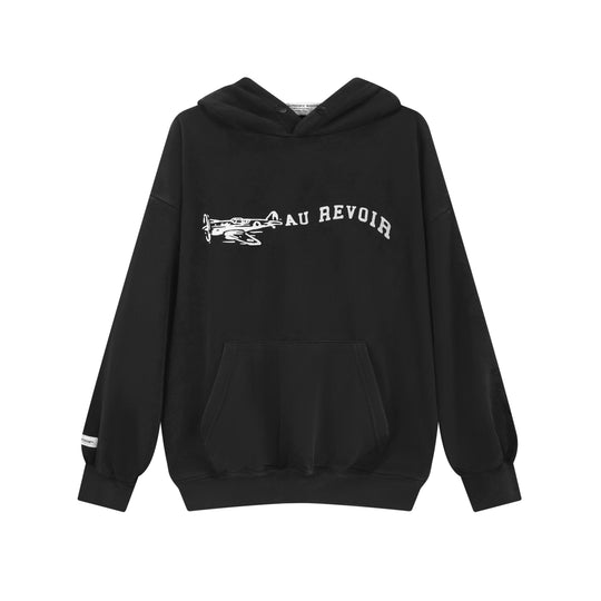 Au Revoir - Hideout Hoodie - Black Snow