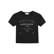 Saint Barth 89 - Baby Tee - Black Snow