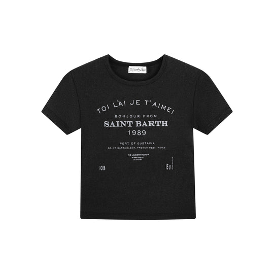 Saint Barth 89 - Baby Tee - Black Snow