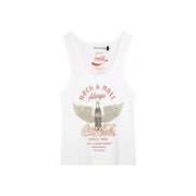 Coca Cola Rock & Roll - Rib Tank - White