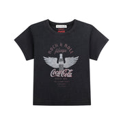 Coca Cola Rock & Roll - Perfect Tee - Black Snow