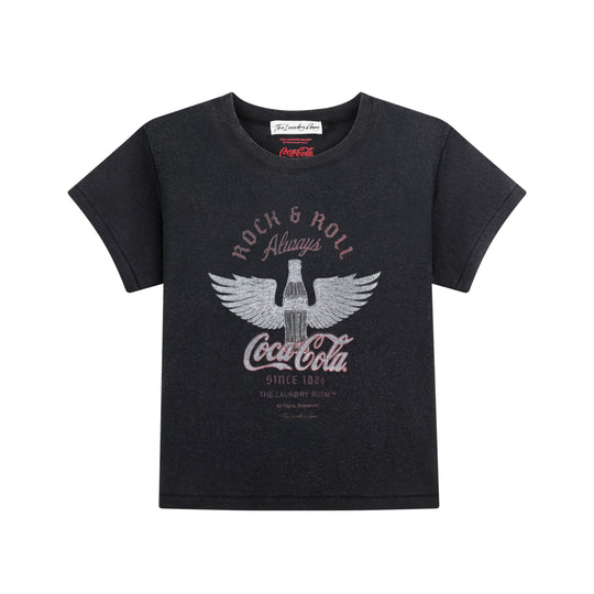 Coca Cola Rock & Roll - Perfect Tee - Black Snow