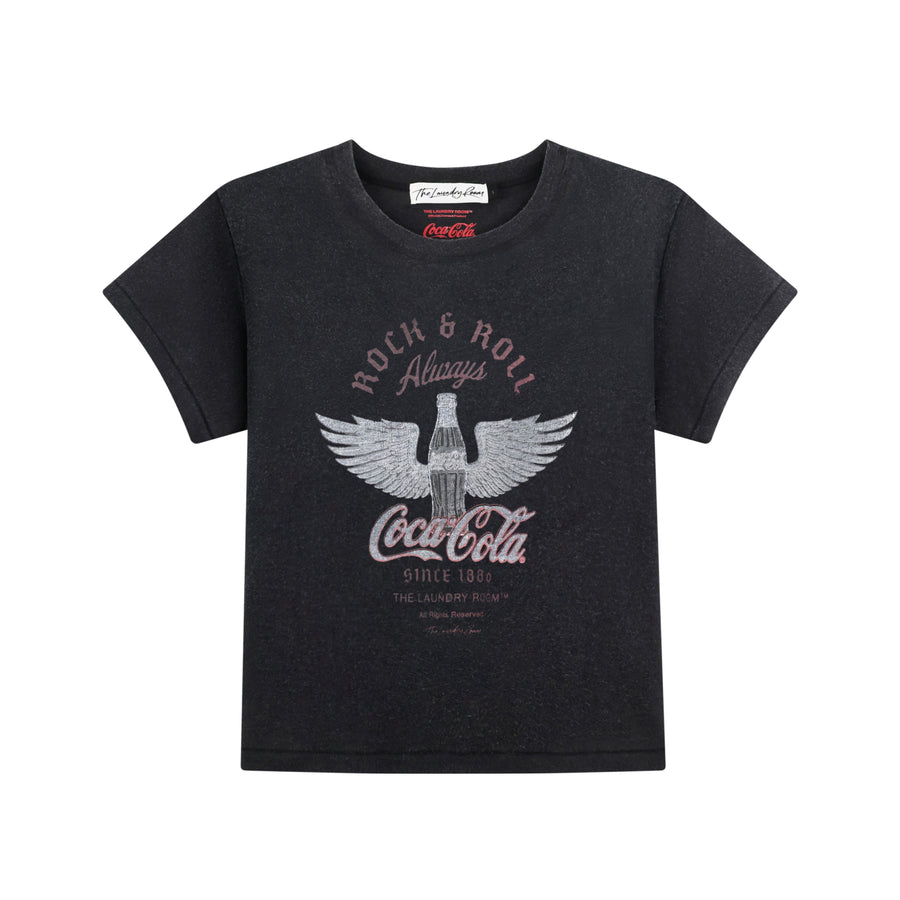 Coca Cola Rock & Roll - Perfect Tee - Black Snow