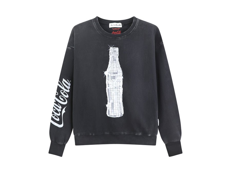 Coca Cola Disco - Classic Crewneck Sweater - Black Snow