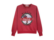 Coca Cola Winter Sport - Classic Crewneck Sweater - Vintage Red
