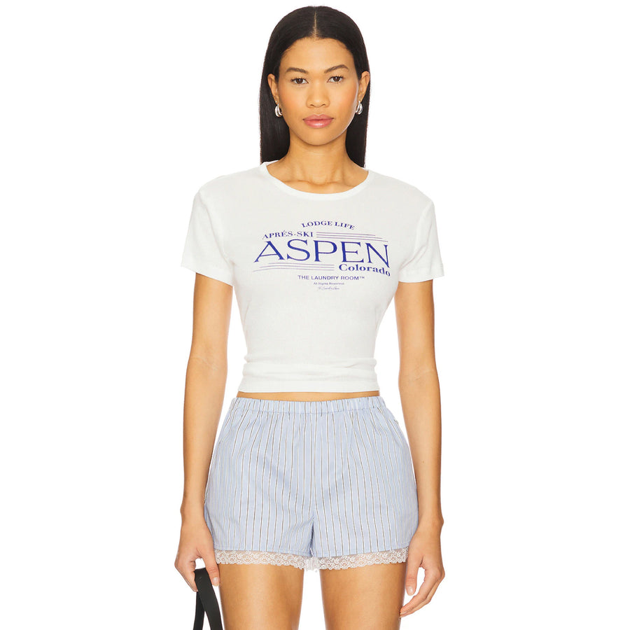 Lodge Life Aspen - Baby Tee - White - The Laundry Room