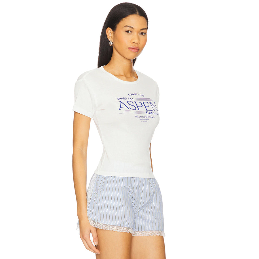 Lodge Life Aspen - Baby Tee - White - The Laundry Room