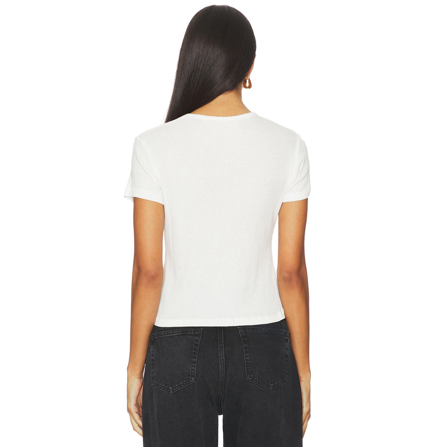 BONJOUR JE T'AIME SS - Baby Tee - White