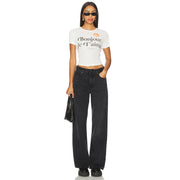 BONJOUR JE T'AIME SS - Baby Tee - White