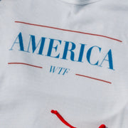 America WTF - Baby Tee - White