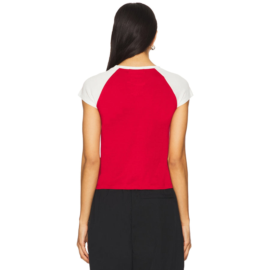 Thirst Knows No Season - Raglan Baby Tee - Red & White - The Laundry Room