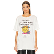 Little Miss Weekend Trip - Oversized Tee - White - The Laundry Room