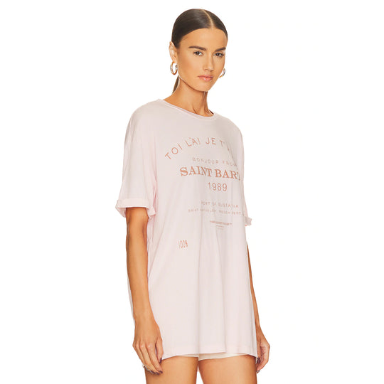 Saint Barth 89 - Oversized Tee - Blush Pink