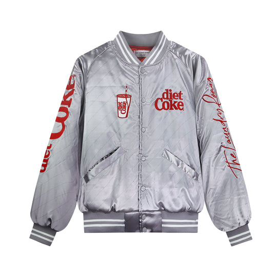 Diet Coke On Ice 82 - Stadium Jacket - Silver - The Laundry Room
