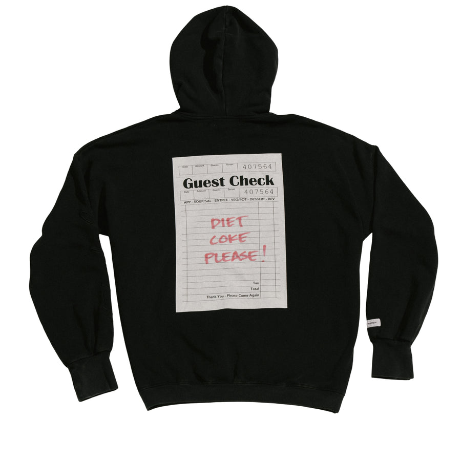 Diet Coke Please - Hideout Hoodie - Black Snow