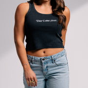 Diet Coke Please - Rib Tank - Black Snow