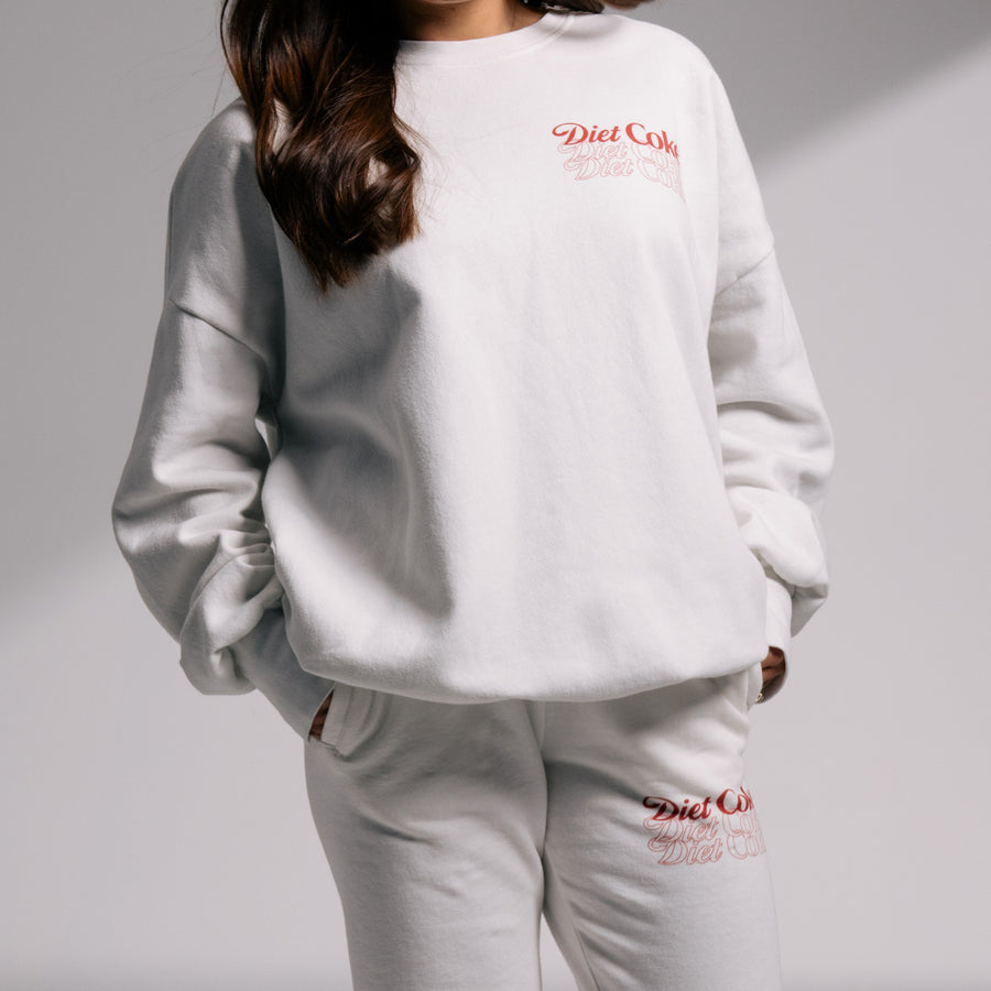 Diet Coke Comin' Up - Jump Jumper - White