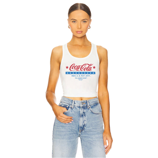 All-American Coca-Cola - Rib Tank - White - The Laundry Room
