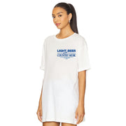 Light Beer And Country Music - Oversized Tee - White - The Laundry Room