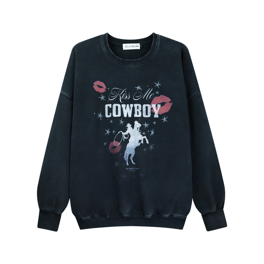 Kiss Me Cowboy - Jump Jumper - Black Snow - The Laundry Room