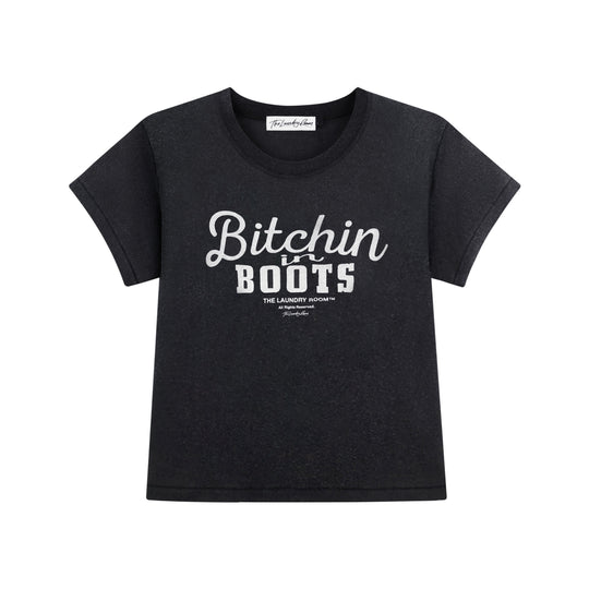 Bitchin In Boots - Perfect Tee - Black Snow - The Laundry Room