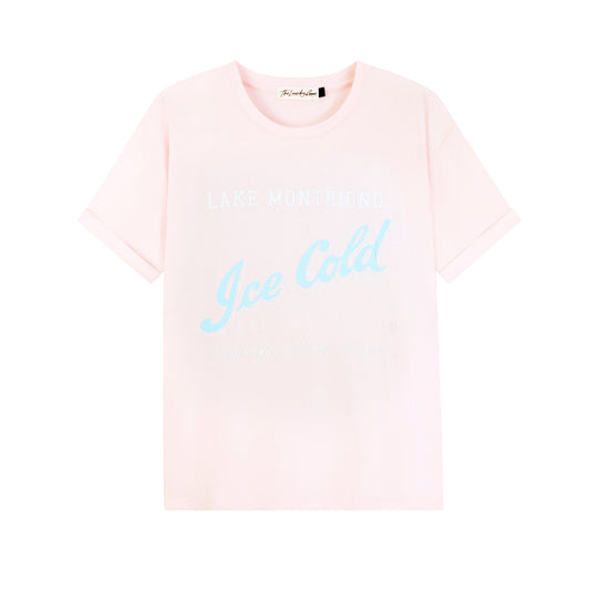 Ice Cold - Oversized Tee - Blush Pink - The Laundry Room