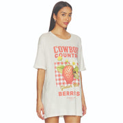 Cowboy Country Berries - Oversized Tee - Bone - The Laundry Room