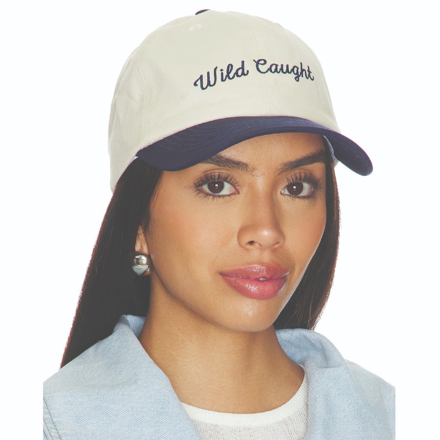 Wild Caught - Papa Cap - Bone & Navy Snow - The Laundry Room