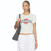 Mediterranean Marina - Baby Tee - White - The Laundry Room