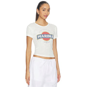 Mediterranean Marina - Baby Tee - White - The Laundry Room