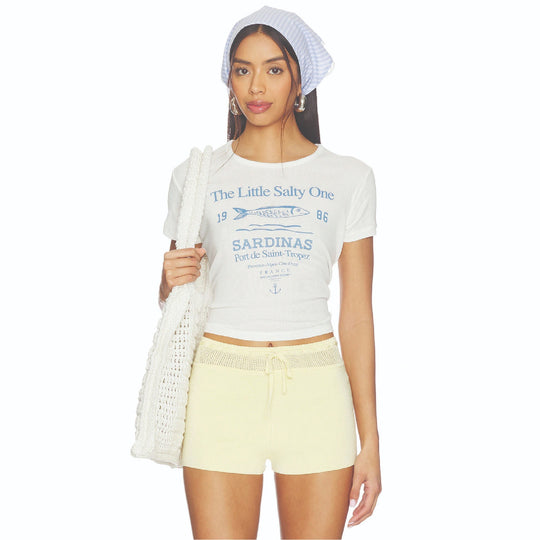 The Little Salty One - Baby Tee - White - The Laundry Room