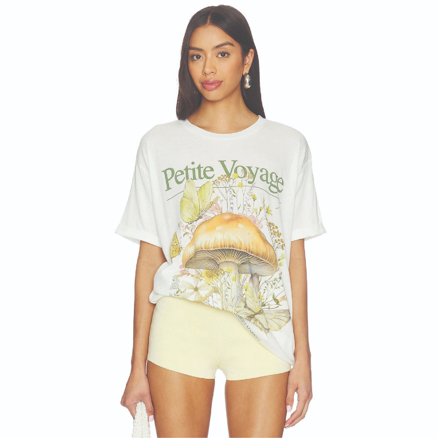 Petite Voyage - Oversized Tee - White - The Laundry Room