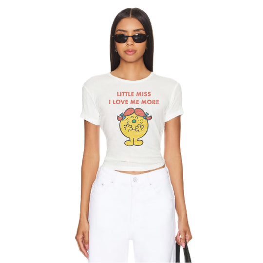 Little Miss I Love Me More Vintage - Baby Tee - White - The Laundry Room