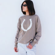 Horseshoe Patchwork - Jump Jumper - Camel Gold - The Laundry Room