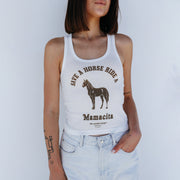 Ride A Mamacita - Rib Tank - White - The Laundry Room