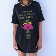 Little Miss This Ain't My First Rodeo - Oversized Tee - Black Snow - The Laundry Room