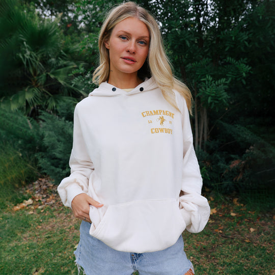 Champagne Cowboy - Hideout Hoodie - Bone