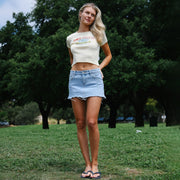 Hot Girls Drink Tequila - Baby Tee - Vintage Yellow