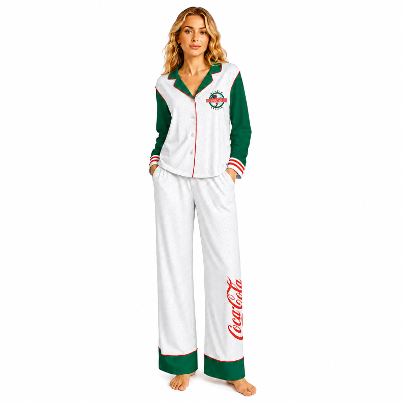 Coca Cola Winter Sports - Silky PJ Set - Multi
