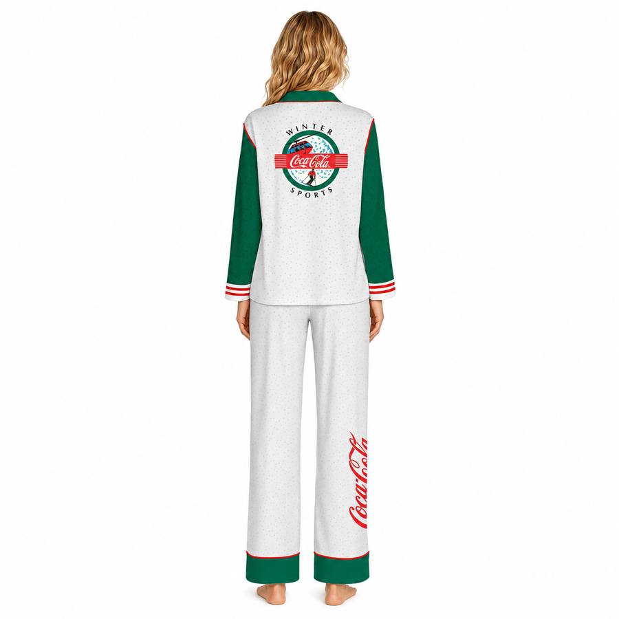 Coca Cola Winter Sports - Silky PJ Set - Multi