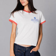 Official USPS Tm - Perfect Ringer Tee - White & Red