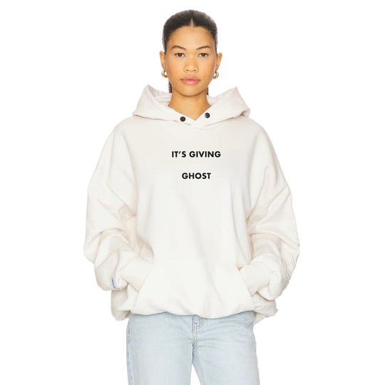 It's Giving Ghost - Hideout Hoodie - Bone