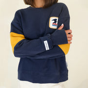 USPS Badge - Sports Club Sweatshirt - Navy Snow
