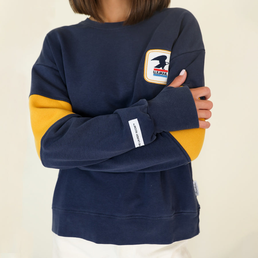 USPS Badge - Sports Club Sweatshirt - Navy Snow